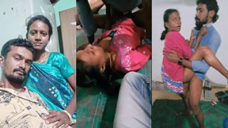 Desi Tamil Wife Threesome Fucking while Husband Recording HD